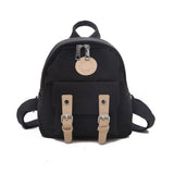 Small Teenage School Bag Double Zipper Female Backpack