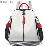 Women Soft Leather Backpack Female High Travel School Backpacks for Girls