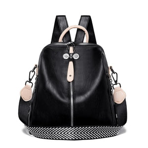 Soft Leather Backpack Female High Travel Back Pack School Backpacks for Girls