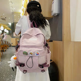 Waterproof Candy Colors Backpack for Teenage Girls