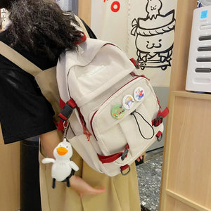 Waterproof Candy Colors Backpack for Teenage Girls