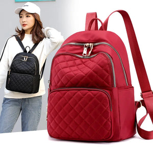 Canvas Backpack Women School Bags 4 Colors Traveling Duffel Bag