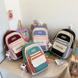 Colorful Backpack for College Girls, Waterproof Student Rucksack