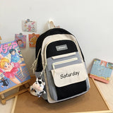 Colorful Backpack for College Girls, Waterproof Student Rucksack