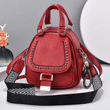 Multi-function Soft Leather Large-capacity Backpack Women
