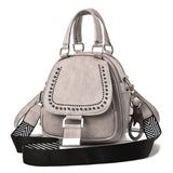 Multi-function Soft Leather Large-capacity Backpack Women
