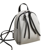 Embossed PU Leather Women's Backpack with Tassel Zipper