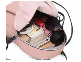 Embossed PU Leather Women's Backpack with Tassel Zipper