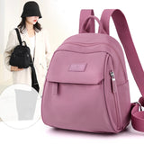 Women's Mini Waterproof Nylon Backpack, Small Shopping Bag