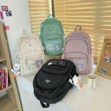 Solid Multi-pocket Travel Bag for Women