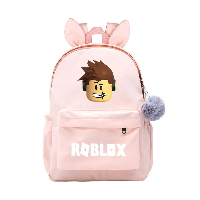 Nylon Children School Bags Rabbit Ear Girls Boys School Backpack