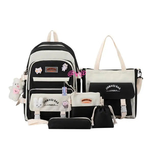 Girls School Bag Set Bookbag Pencil Case Daypack