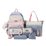 Girls School Bag Set Bookbag for 13.3-15 inch Laptop