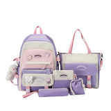 Girls School Bag Set Bookbag for 13.3-15 inch Laptop