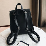 Women's PU Leather School Backpack - Candy Travel Bag