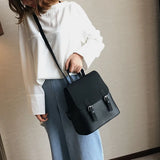 Women's PU Leather School Backpack - Candy Travel Bag