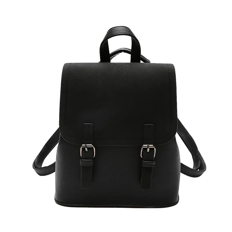 Women's PU Leather School Backpack - Candy Travel Bag
