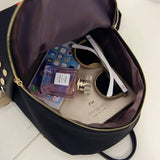 Waterproof PU Leather Backpack for Women Travel Girls School Daypack