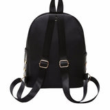 Waterproof PU Leather Backpack for Women Travel Girls School Daypack
