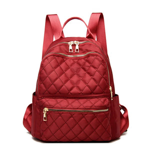 Women's Nylon Travel Backpack Shoulder Bag Small Casual Daypack