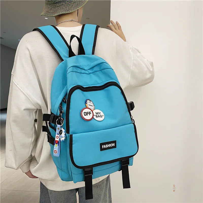 College Students Backpack Large Capacity Harajuku School Student Backpack