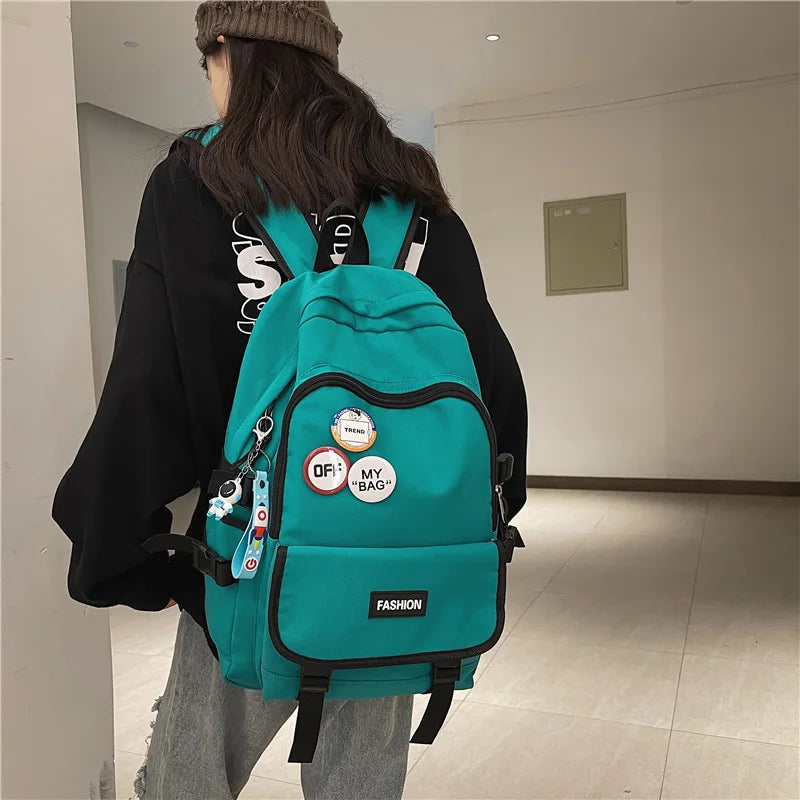 College Students Backpack Large Capacity Harajuku School Student Backpack