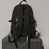 Nylon School Bag for College Teenagers Youth Rucksack Student Female Bookbag