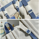 Large Capacity Backpack with Pin Accessories Pendant