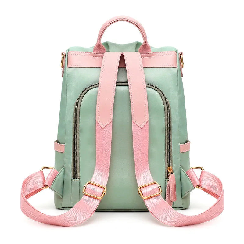 Waterproof School Bags for Girls Patchwork Backpack