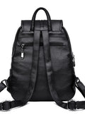 Vintage Leather Backpacks for Girls School Shoulder Bags