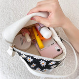Floral Print Zipper Ladies Casual Daypacks Mochila High School Mini Bag