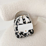 Floral Print Zipper Ladies Casual Daypacks Mochila High School Mini Bag