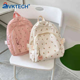 Floral Prints School Bag College Student Teenage Laptop Rucksack