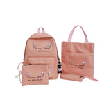 4 in 1 Backpack Set Girls Messenger Bag Women Ladies Backpack