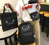 4 in 1 Backpack Set Girls Messenger Bag Women Ladies Backpack