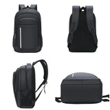 Waterproof Oxford Cloth Backpack High Capacity Business Travel Laptop Bag