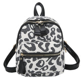 Women's Cow Pattern Retro Student Backpack Shoulder Bags For School