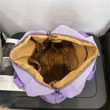 Canvas Rucksack School Bag Large Capacity Teenage Shoulder Travel Bag