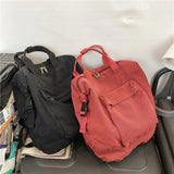 Canvas Rucksack School Bag Large Capacity Teenage Shoulder Travel Bag