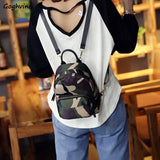 Mini Camo School Bag Style Backpack All-match Female Nylon Waterproof
