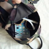 Mini Camo School Bag Style Backpack All-match Female Nylon Waterproof