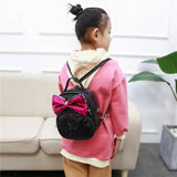 Sequin Bow Mini Dolls Backpack Children Girls Cute Kindergarten Backpack