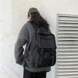 Large Capacity Button Travel Backpack