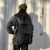 Large Capacity Button Travel Backpack