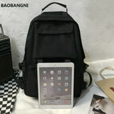 Large Capacity Button Travel Bag Solid Harajuku Retro Unisex High Street