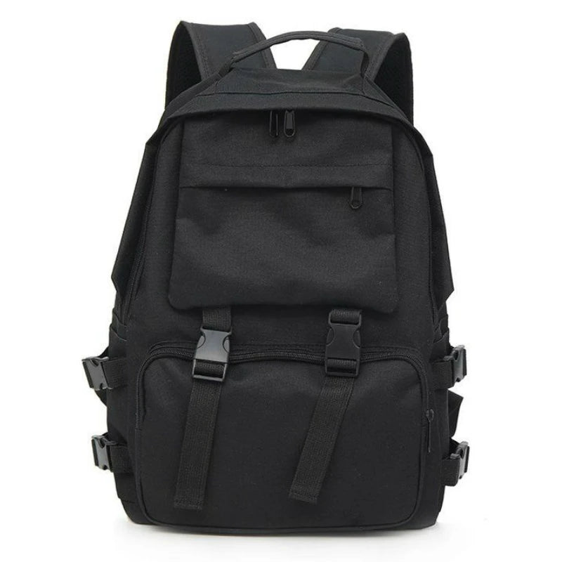 Preppy Large Capacity Button Travel Backpack