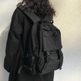 Preppy Students Button Backpack