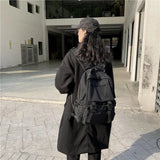 Large Capacity Button Travel Backpack