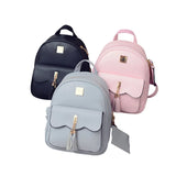 6 Senses Tassel Women Backpack Mini Shoulder Bag