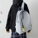 Waterproof Canvas Backpack Big Capacity School Book Bag